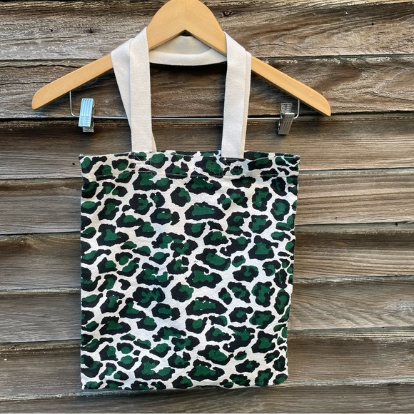 H&M Bags Hm Conscience Small Cotton Leopard Print Tote Bag